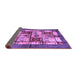 Sideview of Abstract Purple Modern Rug, abs675pur