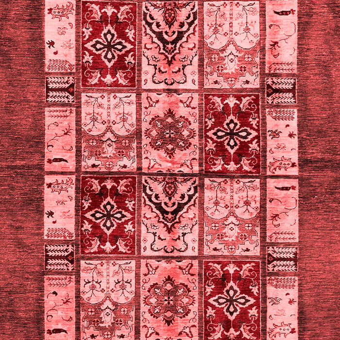 Abstract Red Modern Area Rugs
