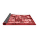 Abstract Red Modern Area Rugs