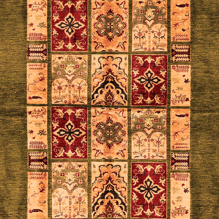 Abstract Orange Modern Rug, abs675org