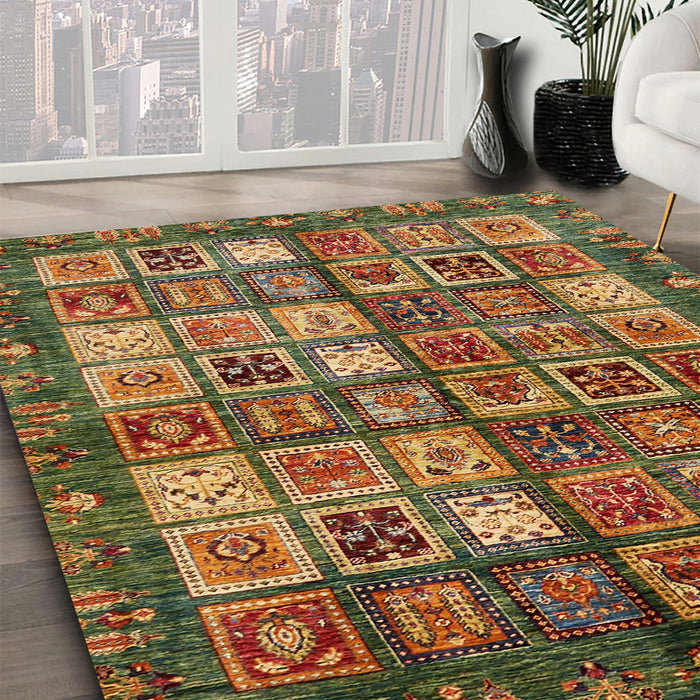 Machine Washable Abstract Red Brown Rug in a Family Room, wshabs676