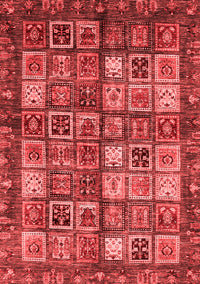 Abstract Red Modern Rug, abs676red