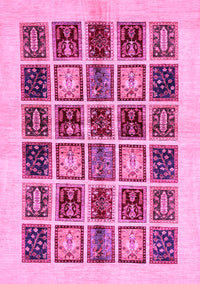 Abstract Pink Modern Rug, abs677pnk