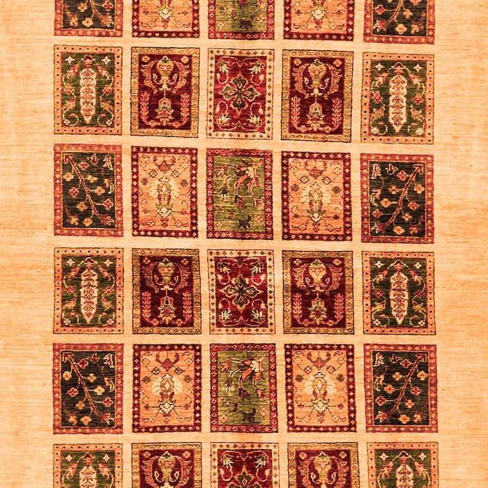 Abstract Orange Modern Rug, abs677org