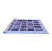 Sideview of Machine Washable Abstract Blue Modern Rug, wshabs677blu