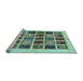 Sideview of Machine Washable Abstract Light Blue Modern Rug, wshabs677lblu