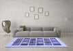 Machine Washable Abstract Blue Modern Rug in a Living Room, wshabs677blu