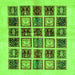 Square Abstract Green Modern Rug, abs677grn