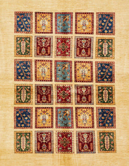Abstract Red Modern Rug, abs677