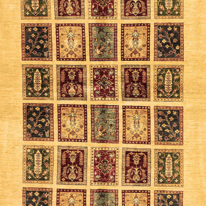 Machine Washable Abstract Brown Modern Rug, wshabs677brn