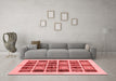 Modern Red Washable Rugs