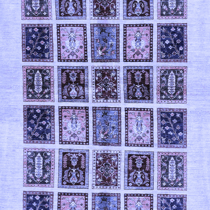 Abstract Blue Modern Rug, abs677blu