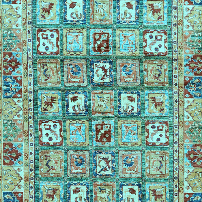 Machine Washable Abstract Light Blue Modern Rug, wshabs678lblu