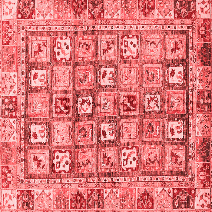 Abstract Red Modern Rug, abs678red