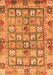 Abstract Orange Modern Rug, abs678org