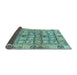 Sideview of Abstract Light Blue Modern Rug, abs678lblu