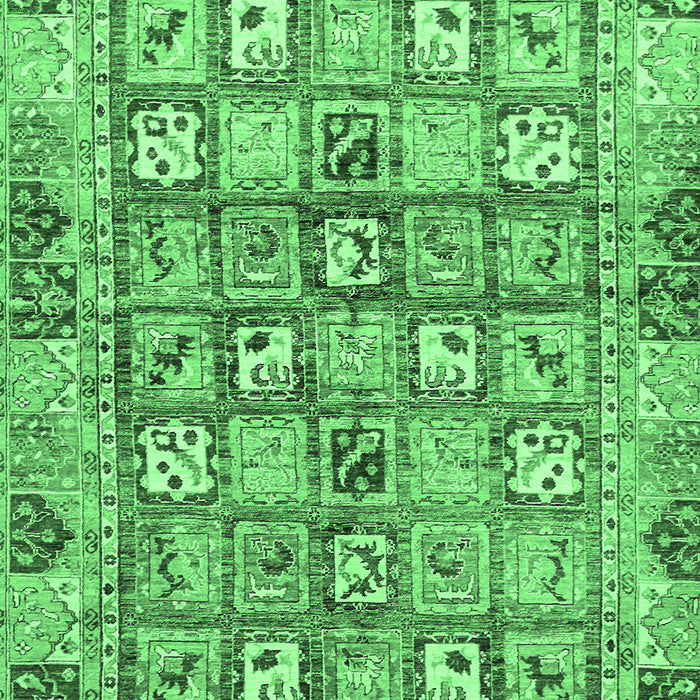 Machine Washable Abstract Emerald Green Modern Area Rugs, wshabs678emgrn