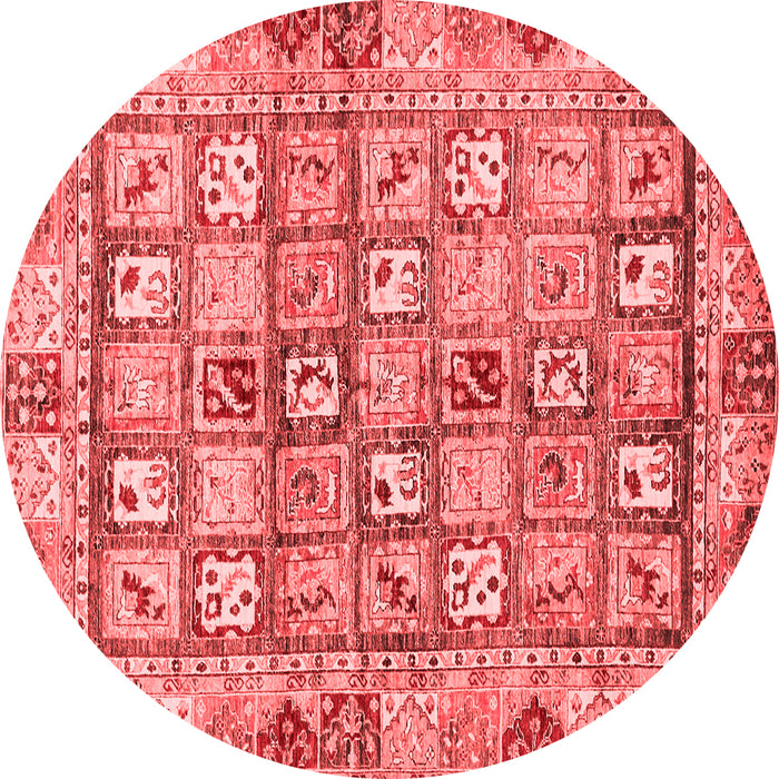 Abstract Red Modern Rug, abs678red