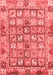 Abstract Red Modern Area Rugs