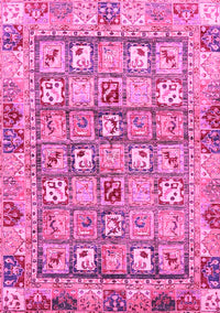 Abstract Pink Modern Rug, abs678pnk