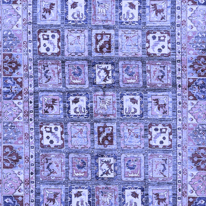 Abstract Blue Modern Rug, abs678blu
