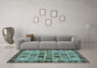 Machine Washable Abstract Light Blue Modern Rug in a Living Room, wshabs679lblu