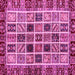 Square Machine Washable Abstract Pink Modern Rug, wshabs679pnk