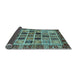 Sideview of Abstract Light Blue Modern Rug, abs679lblu