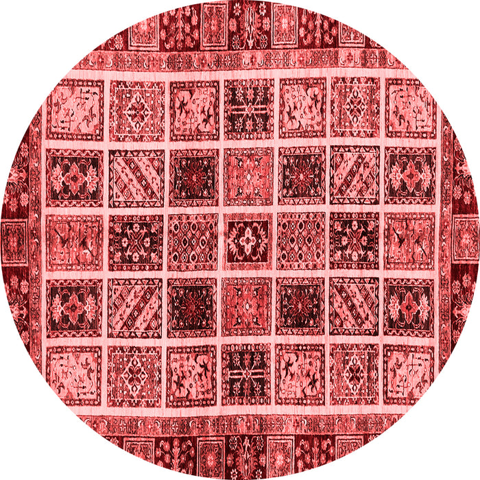 Abstract Red Modern Rug, abs679red