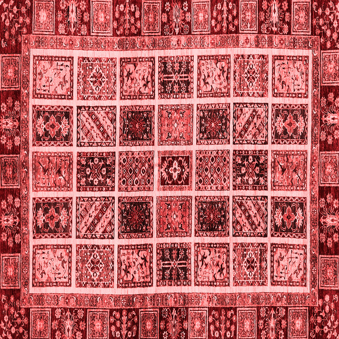 Abstract Red Modern Rug, abs679red