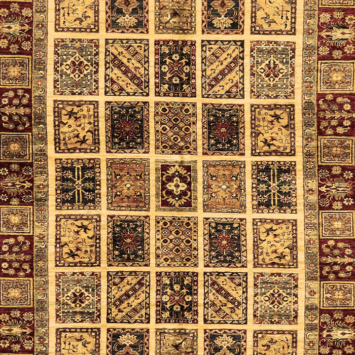 Machine Washable Abstract Brown Modern Rug, wshabs679brn