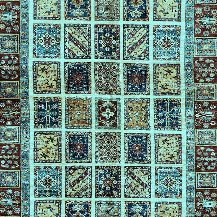 Abstract Light Blue Modern Rug, abs679lblu