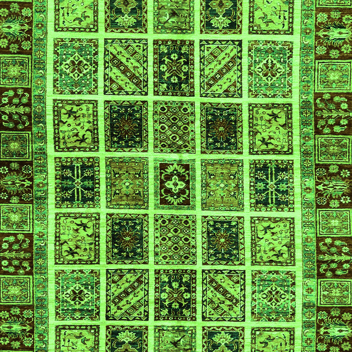 Abstract Green Modern Rug, abs679grn