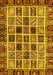 Abstract Yellow Modern Rug, abs679yw