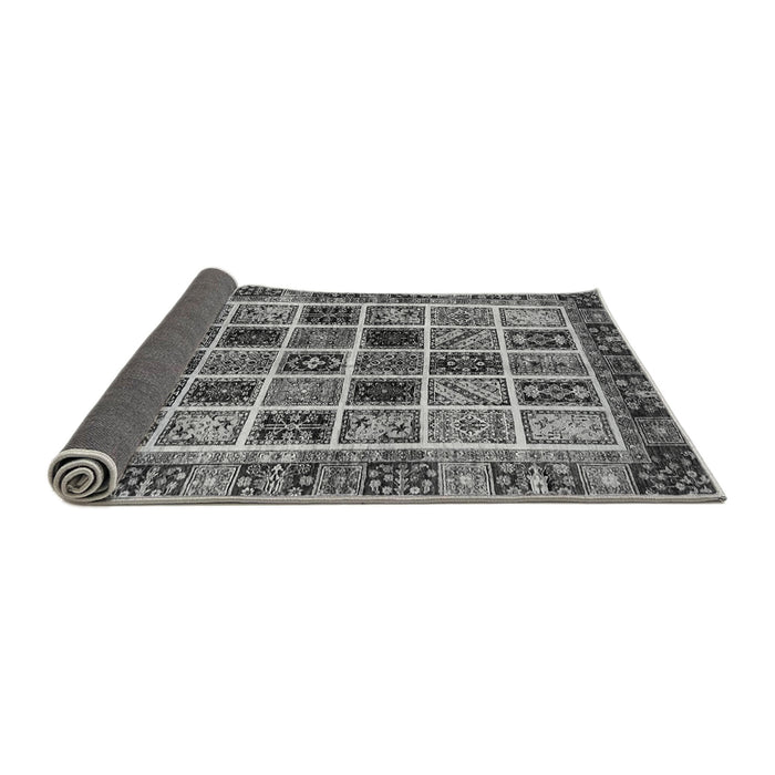 Sideview of Abstract Gray Modern Rug, abs679gry