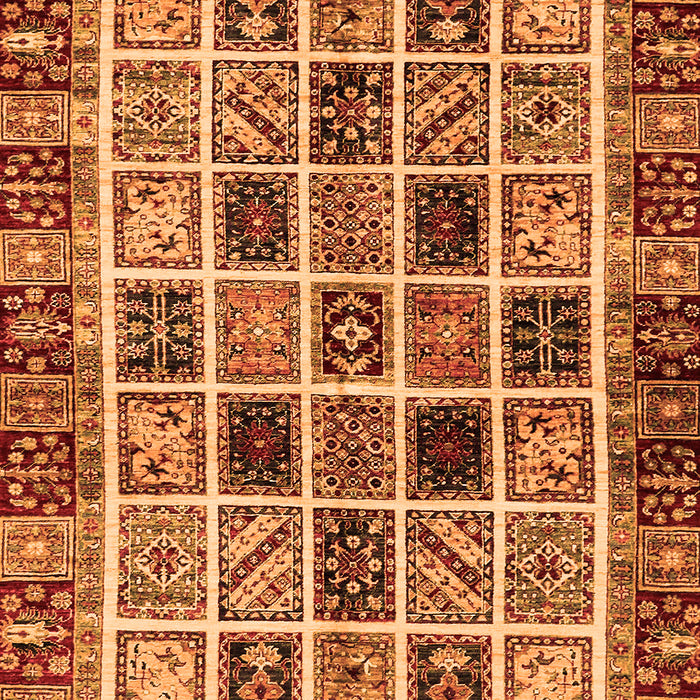 Abstract Orange Modern Rug, abs679org