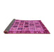 Sideview of Abstract Pink Modern Rug, abs679pnk