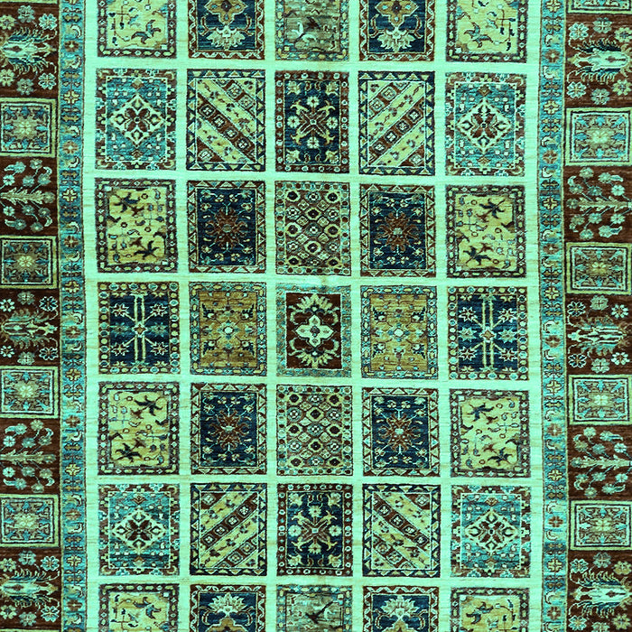 Abstract Turquoise Modern Rug, abs679turq
