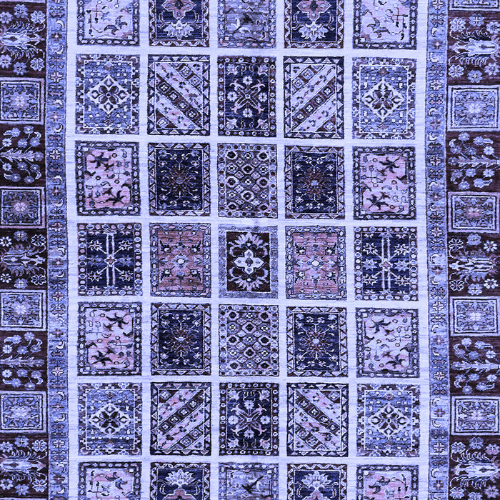 Abstract Blue Modern Rug, abs679blu
