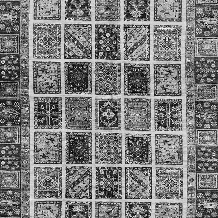 Machine Washable Abstract Gray Modern Rug, wshabs679gry