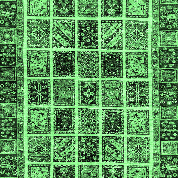 Abstract Emerald Green Modern Rug, abs679emgrn