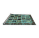 Sideview of Machine Washable Abstract Light Blue Modern Rug, wshabs679lblu