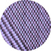 Round Checkered Blue Modern Rug, abs67blu