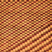 Square Checkered Orange Modern Rug, abs67org