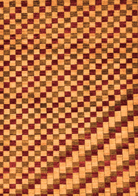 Checkered Orange Modern Rug, abs67org