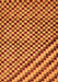 Checkered Orange Modern Rug, abs67org