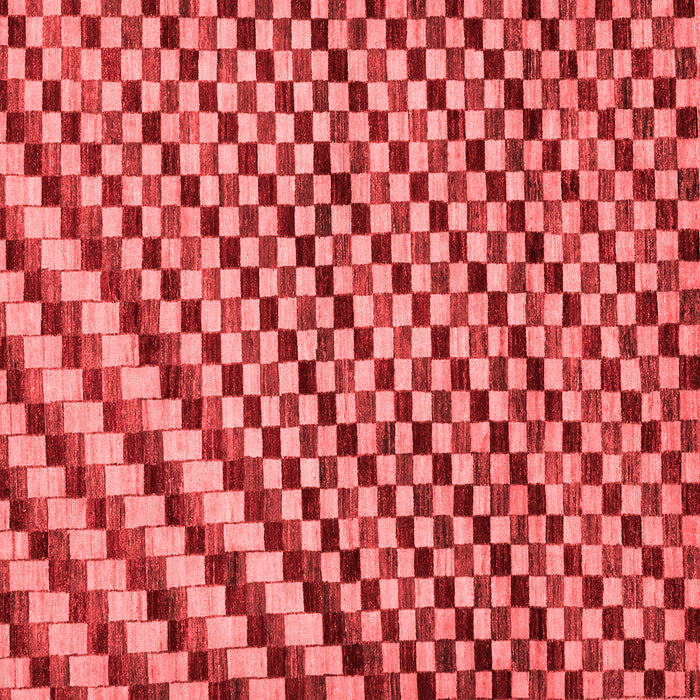 Checkered Red Modern Rug, abs67red