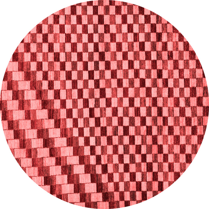 Checkered Red Modern Rug, abs67red