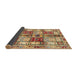 Sideview of Abstract Sienna Brown Modern Rug, abs680