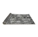 Sideview of Abstract Gray Modern Rug, abs680gry